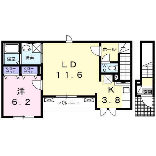 リュウ ドゥ デタントの間取り