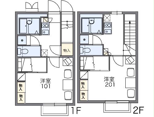 レオパレスウィル77の間取り