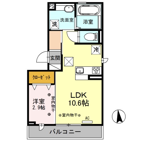 サザンヒルズ Aの間取り