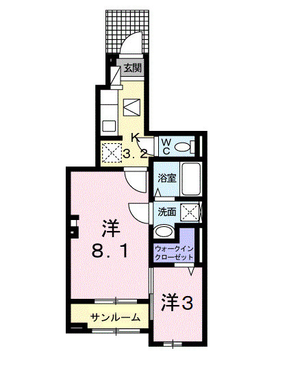 サクセス ツリー Ⅱの間取り