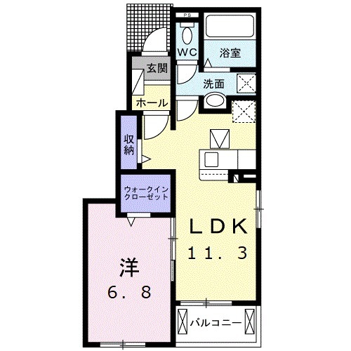 プラジュニア クウの間取り