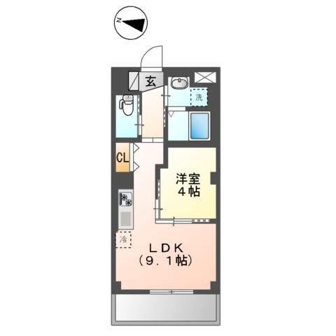 コンフォート 若木の間取り