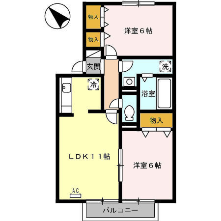 エクレールの間取り