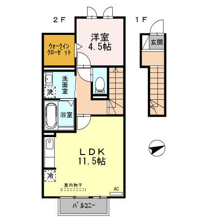 エスポワールメゾンの間取り