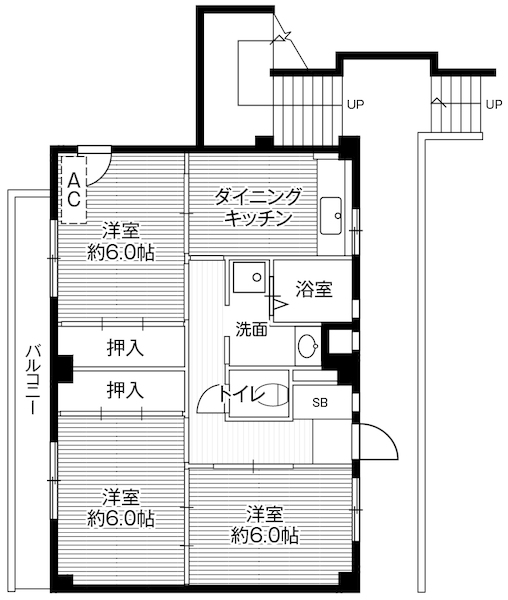 ビレッジハウス山崎3号棟の間取り