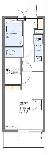 レオパレスエクレールの間取り
