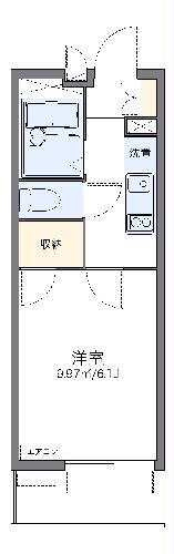 レオパレス南金田の間取り