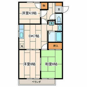 ビラ デ リリオ Aの間取り