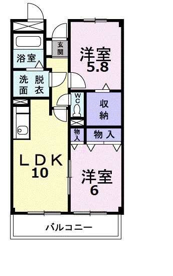 コンフォールコートKの間取り