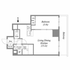 TOPAZ江坂の間取り