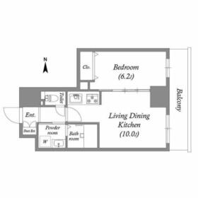 TOPAZ江坂の間取り