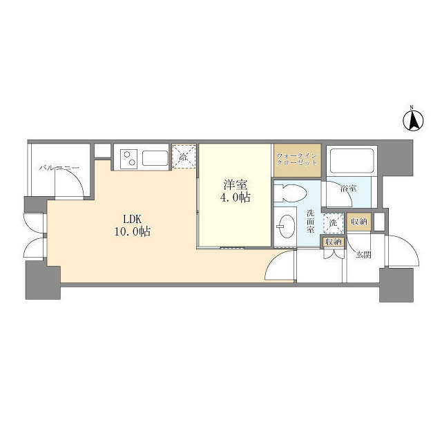 シティハウス東京新橋の間取り