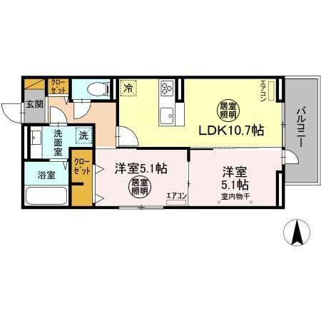 Ferro Palazzo A棟の間取り