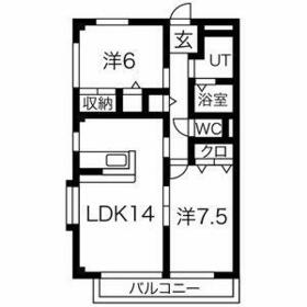 サンピュアPeach Townの間取り