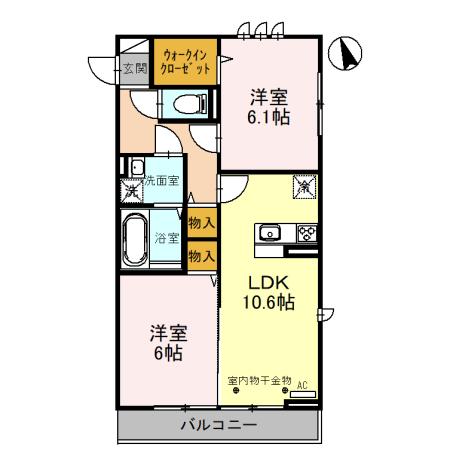 サンモール ミシマの間取り