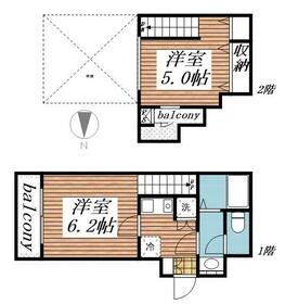 モカネスト久が原・0407号室の間取り
