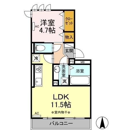 エルフォルク WESTの間取り