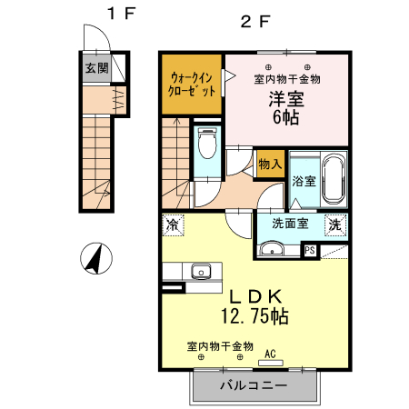 コージーコート東方の間取り