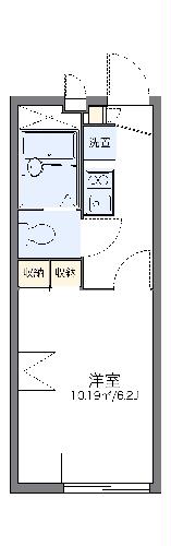 レオパレス風の丘・208号室の間取り