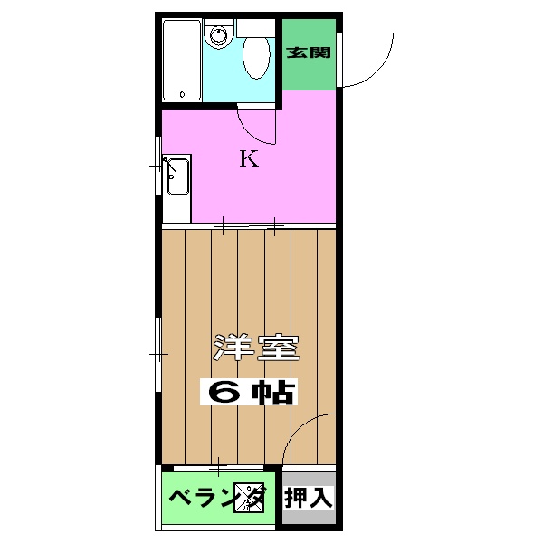 御池ハイツの間取り