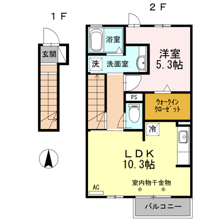 クレインⅡの間取り