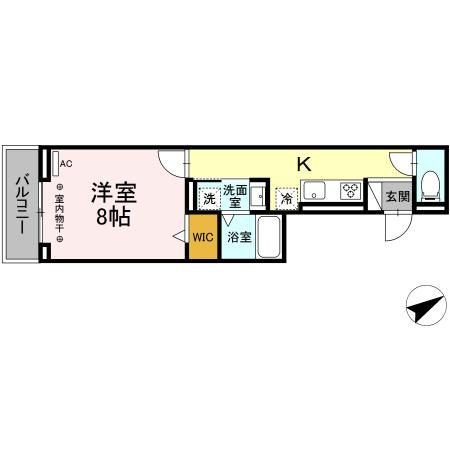 D-ROOMエムツーの間取り
