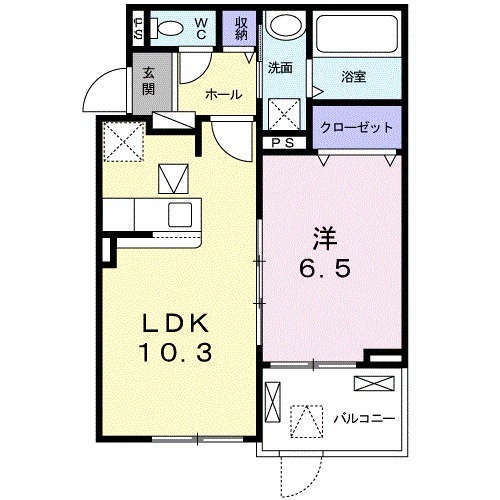 カーサアリビオの間取り