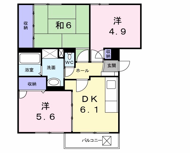 ヴェスタin盾津の間取り
