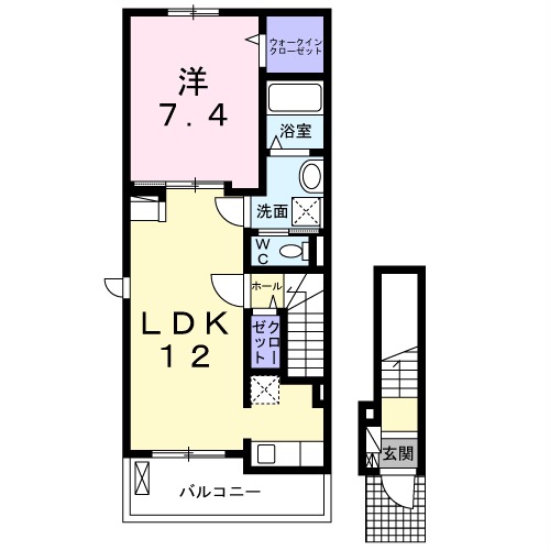 クレールⅢの間取り
