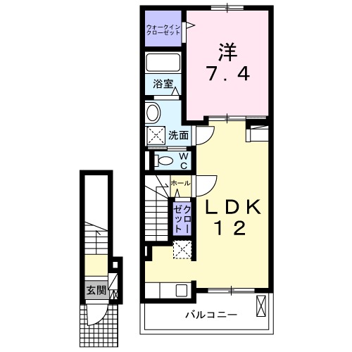 クレールⅢの間取り
