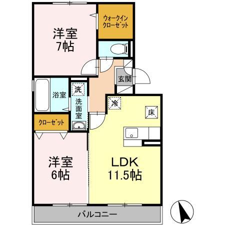 リヴェール21の間取り
