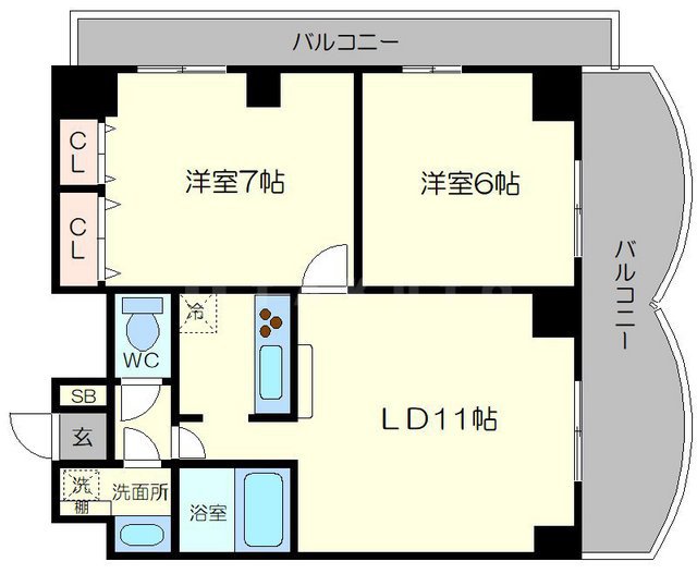 ノルデンタワー新大阪アネックスの間取り