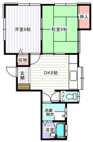 川名ハイツ C棟の間取り