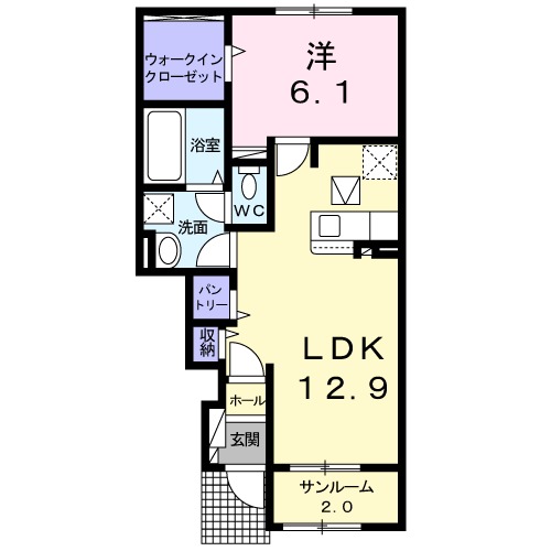 ひよこのいえ よんの間取り