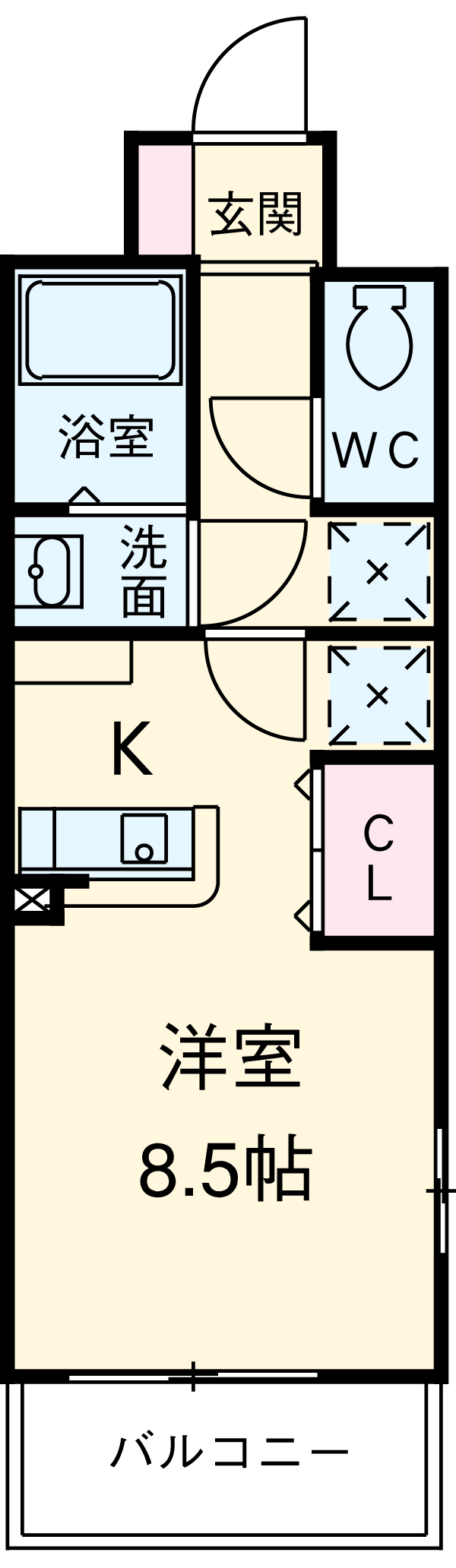 プレステージ橋本の間取り