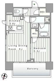 クラッシィスイート赤坂・701号室の間取り