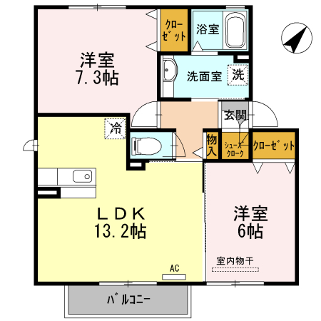 エクセレント Eの間取り