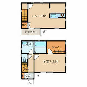 北烏山4丁目貸家の間取り