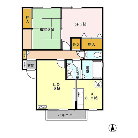 スターブル Aの間取り