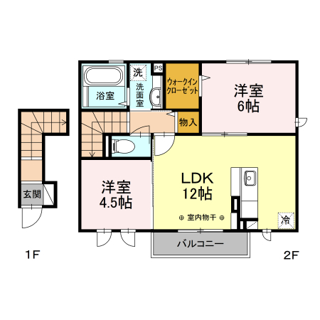 maison楓 IIの間取り