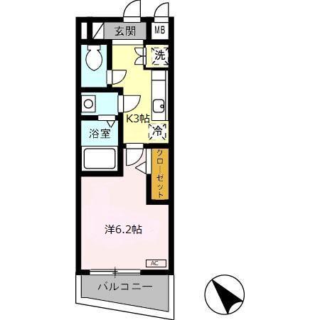 レジデンス浜田の間取り