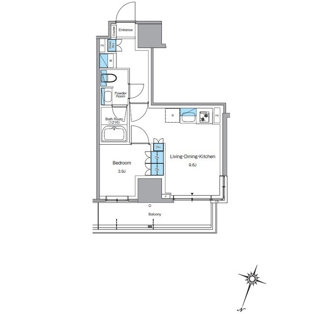 ルフォンプログレ渋谷ヒルトップの間取り