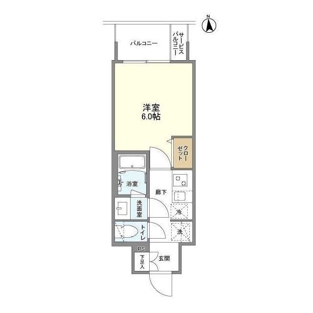 バウスフラッツ新大阪の間取り