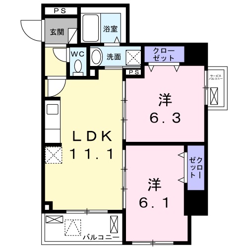アンジュの間取り