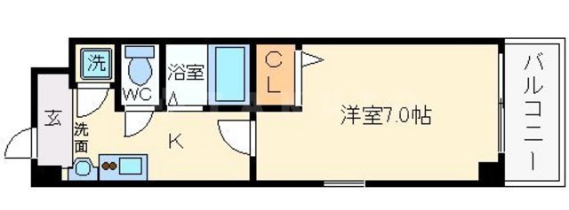 オリエンタル上町の間取り