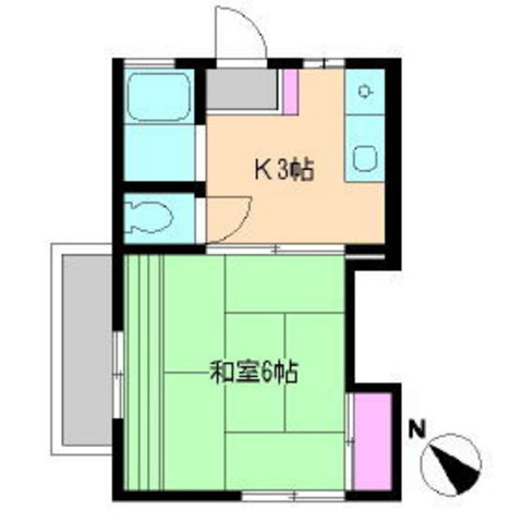 コーポリバーサイドの間取り