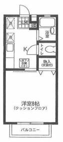 ベルクハイム・102号室の間取り