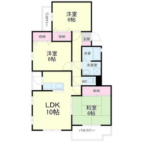バウムコートD棟の間取り