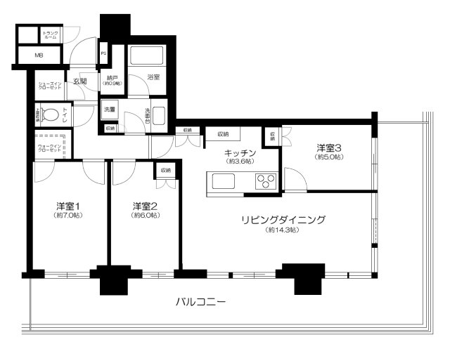 Brillia 有明 CityTowerの間取り
