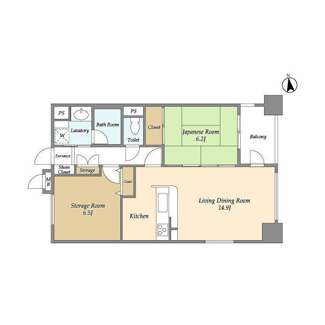 レクセルマンション上野松が谷の間取り